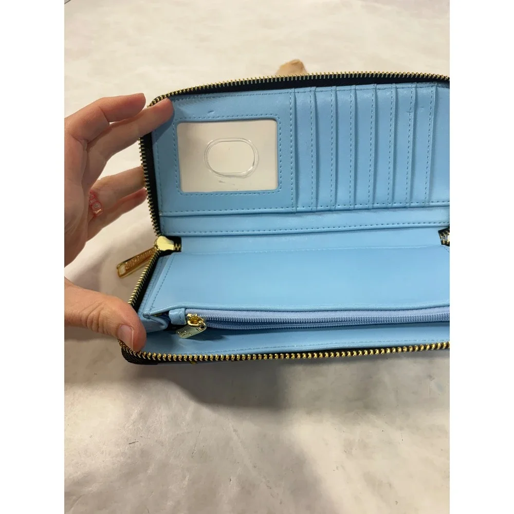 Loungefly Looney Tunes Sylvester‎ Tweety Bird Zip Around Wallet Blue 80th Anniv